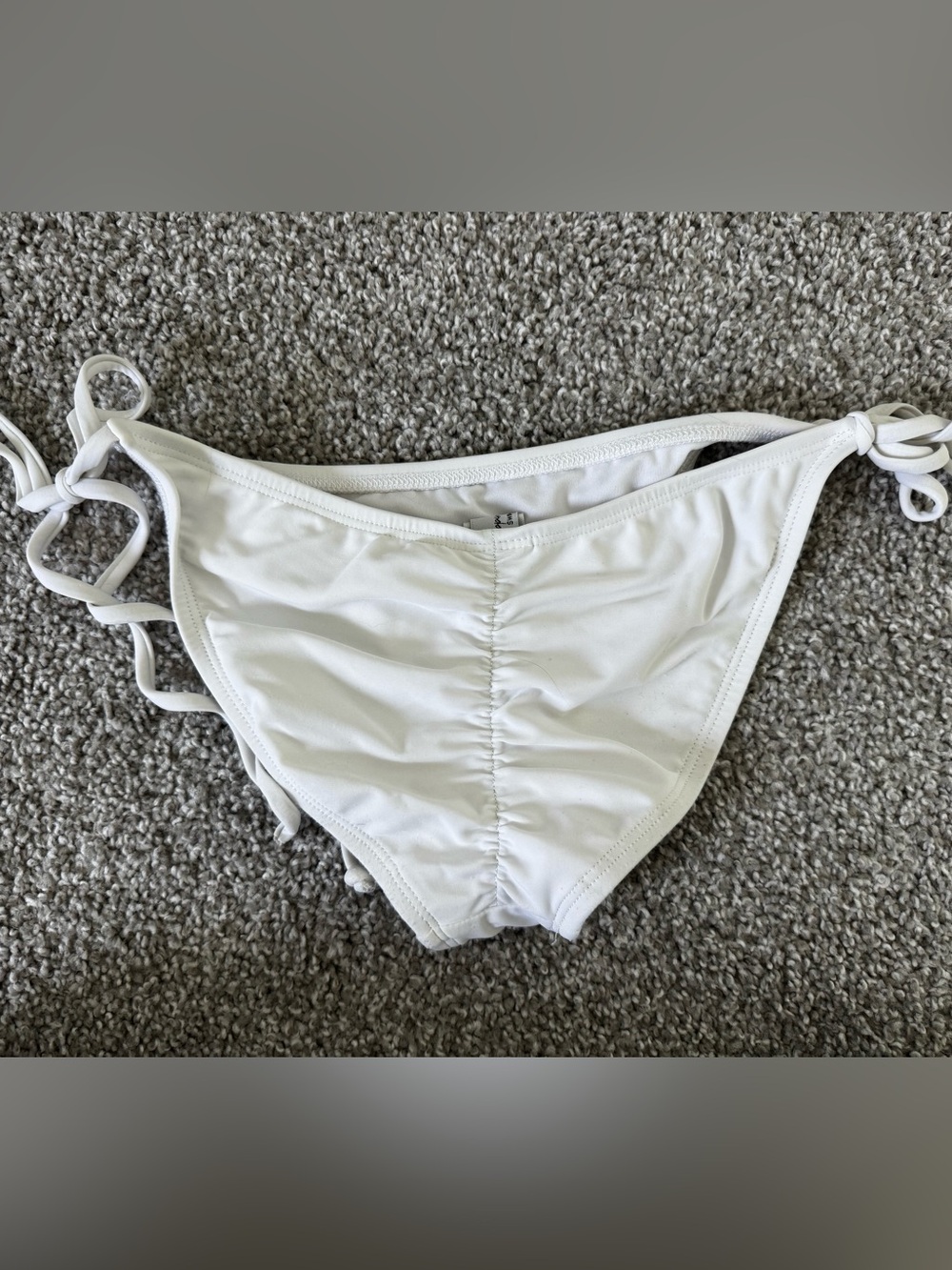 White Side-Tie Bikini Bottom - Women Swim Bikini - Picture 2 of 3